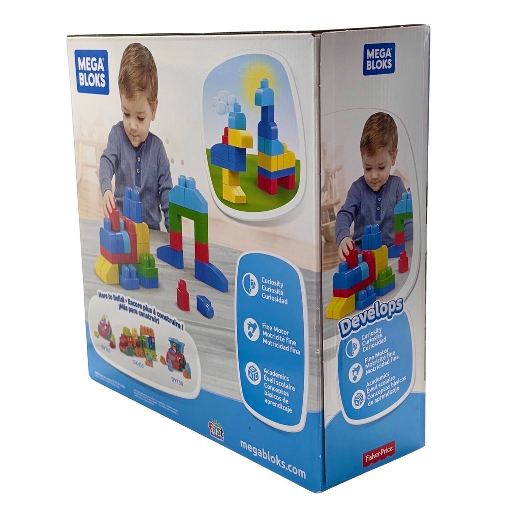 NEW Mega Bloks First Builders Let's Build It!‎ 40 Piece Building Blocks - Picture 3 of 6